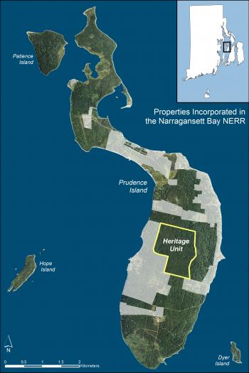 Map of NBNERR Heritage Unit
