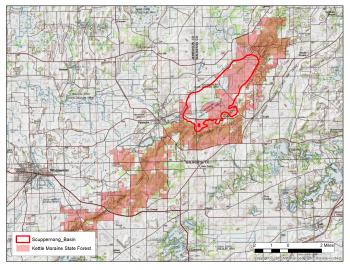 Map of scuppernong basin