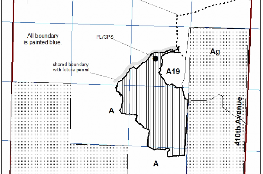 A map of the timber sale. 